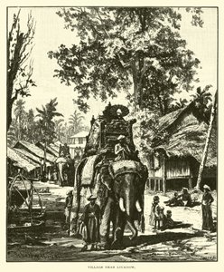 Landsby nær Lucknow af American School