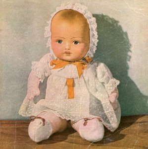 Vintage børnestilleben - dukke af American School