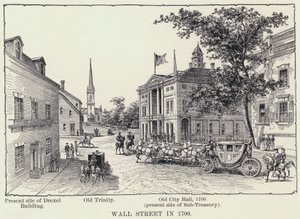 Wall Street i 1700 (litho) af American School