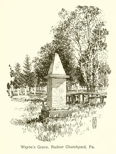 Waynes Grave, Radnor Churchyard, Pa af American School