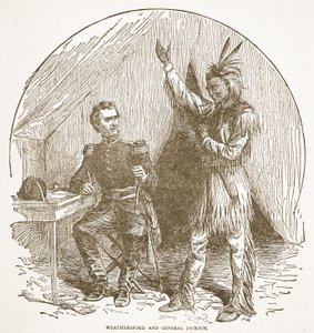 Weathersford og General Jackson, fra en bogpub. 1896 af American School