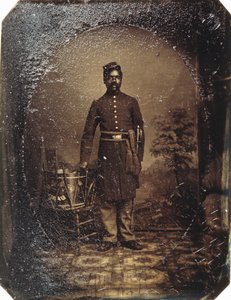William J. Netson, 54th Massachusetts Infantry, ca. 1863 (tintype) af American School