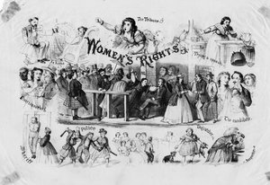 Kvinders rettigheder, ca. 1870 af American School