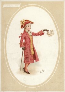 Ung dreng i 1700-tals kostume af American School