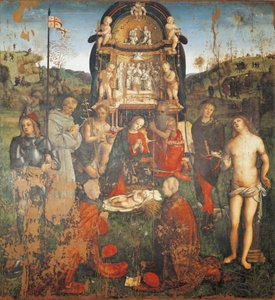 Nativity, af Amico Aspertini (1475-1552)