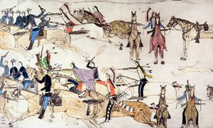 Slaget ved Little Bighorn, Montana, USA, 25-26 juni 1876 c1900