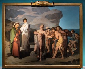Dante og Casella af Amos Cassioli