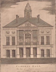 Federal Hall, sæde for kongressen af Amos Doolittle