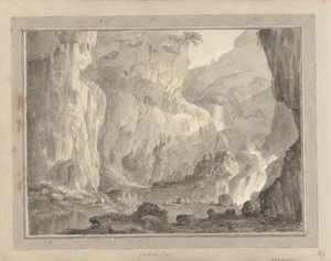 Udsigter i England, Skotland og Wales: Gordale Scar af Amos Green