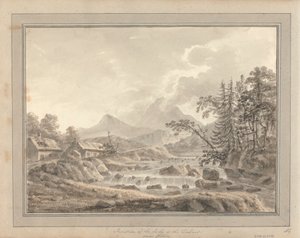 Udsigter i England, Skotland og Wales: Tur i Skotland; Junction of the Lochy and the Dochart nær Killin af Amos Green