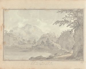 Udsigter i England, Skotland og Wales: Tur i Skotland; Loch van-a-char, med bjerget kaldet Benvenue af Amos Green