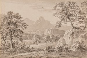 Yorkshire Capriccio (pen, pensel og vask på papir) af Amos Green