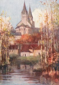 Saint Ours, Loches (farvelitografi)