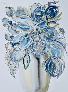 Indigo-guldblomster af Amy Tieman