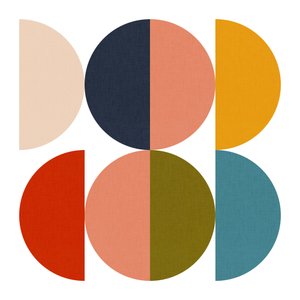 Geometrisk farvespil fra midten af det 20. århundrede 1 af Ana Rut Bre