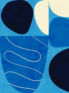 Shapes Play3 1blå af Ana Rut Bre