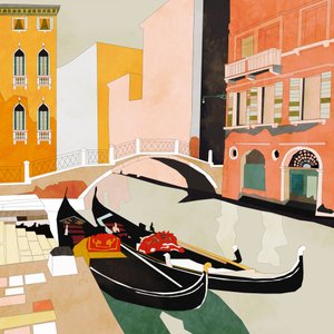 Gondoler i Venedig af Ana Rut Bre