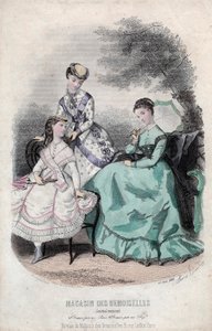 Fransk modeblad "Magasin des Demoiselles", Paris, 25. juni