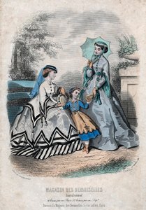 Fransk modeblad "Magasin des Demoiselles", Paris, 25. september