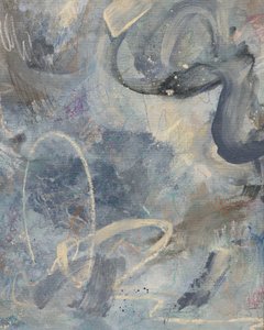 Rolig blå abstrakt af Anastasiya Devochkina