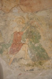 Jakob og englen, 1100-tallet af Ancient Russian frescos