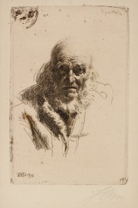 Hoved af en gammel mand af Anders Leonard Zorn