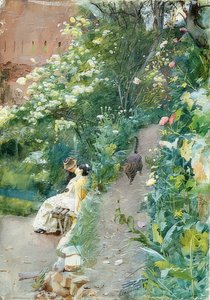 I haven ved Alhambra. 1887 af Anders Leonard Zorn