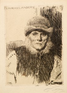 Lavards Anders af Anders Leonard Zorn