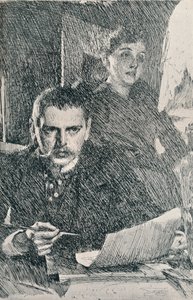 hr. og fru Zorn, 1890. 1898 af Anders Leonard Zorn
