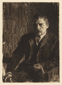 Selvportræt II, 1904 af Anders Leonard Zorn