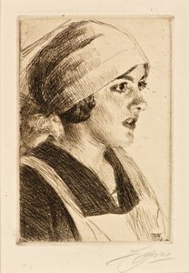 Studie af en kvinde af Anders Leonard Zorn