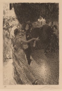 Valsen, 1891. af Anders Leonard Zorn