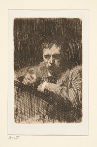 A Painter-Etcher (selvportræt) af Anders Leonard Zorn
