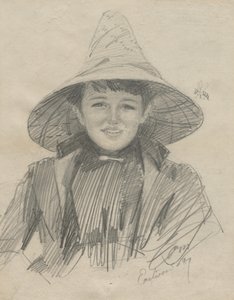 Ada Lymon (Kvinde i en stor hat) af Anders Leonard Zorn