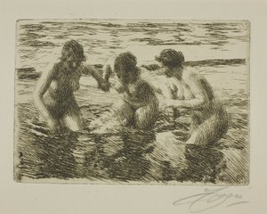Mod strømmen af Anders Leonard Zorn