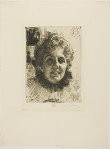 Aurore (fru Aurore Klintberg, født Oxenstierna, leder) af Anders Leonard Zorn