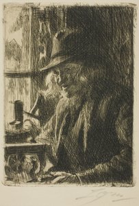 Bosl Anders, Urmager ved Mora af Anders Leonard Zorn
