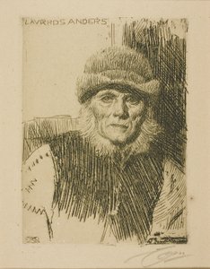 Dalecarlian Peasant (Lavards Anders) af Anders Leonard Zorn
