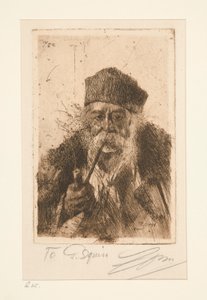 Bøddel fra Siebenburger (ungarsk sigøjner) af Anders Leonard Zorn