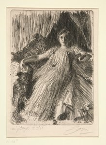 Maud Cassel (Mrs Ashley) af Anders Leonard Zorn