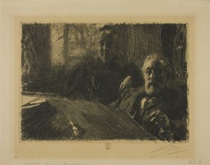 hr. og fru Fürstenberg af Anders Leonard Zorn
