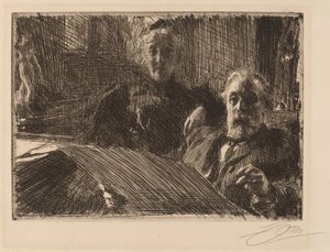hr. og fru Furstenburg af Anders Leonard Zorn