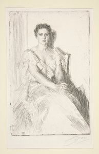 Mrs. Cleveland af Anders Leonard Zorn