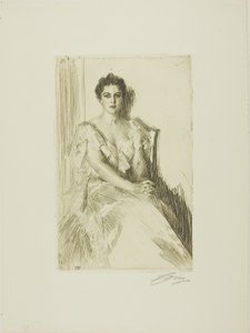 Fru Cleveland II af Anders Leonard Zorn