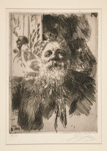 Portræt af A. Rodin af Anders Leonard Zorn