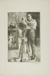 Prins Paul Troubetzkoy I (Hel længde) af Anders Leonard Zorn