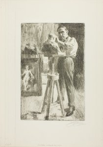 Prins Paul Troubetzkoy I (Hel længde) af Anders Leonard Zorn