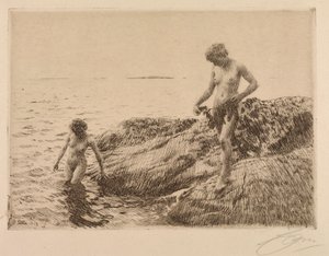 Seaward Skerries af Anders Leonard Zorn