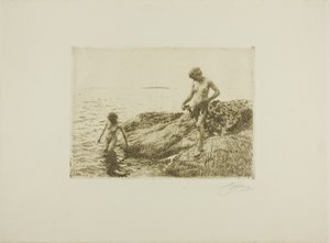 Seaward Skerries af Anders Leonard Zorn
