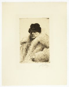 Selvportræt 1916 af Anders Leonard Zorn